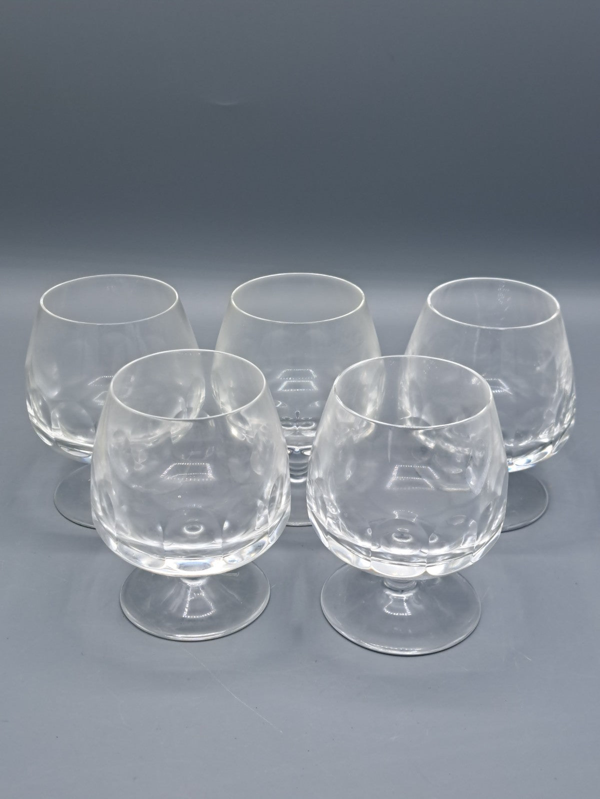 Antiqutät, Mundgelasenes Glas, Handgefertigt, 5 Stück, 9 cm hoch